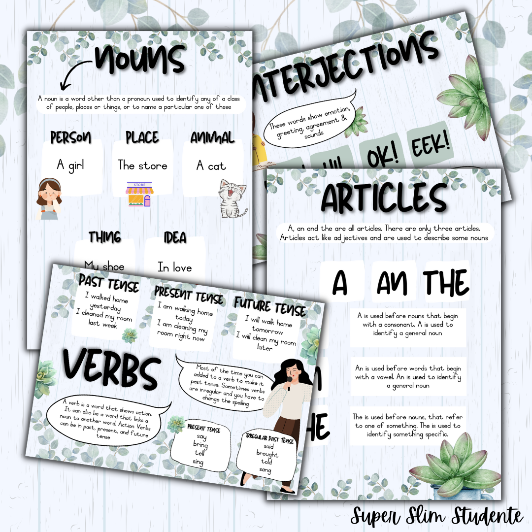 Succulent Classroom Theme (English HL/FAL Version)