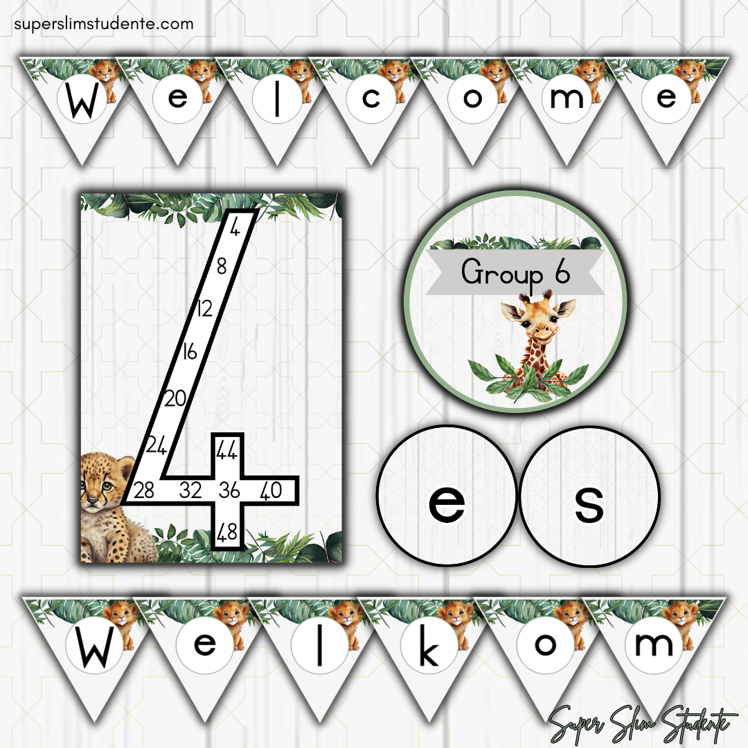 Wild Animals Classroom Theme (Bilingual Foundation Phase)