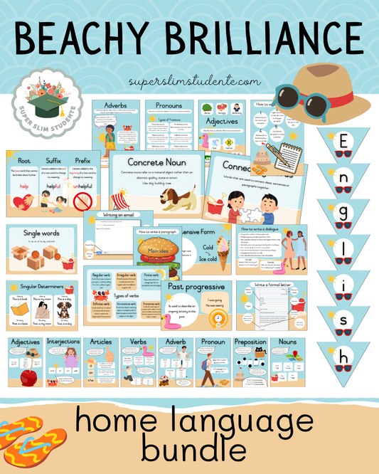Beachy Brilliance Theme / English Home Language Bundle