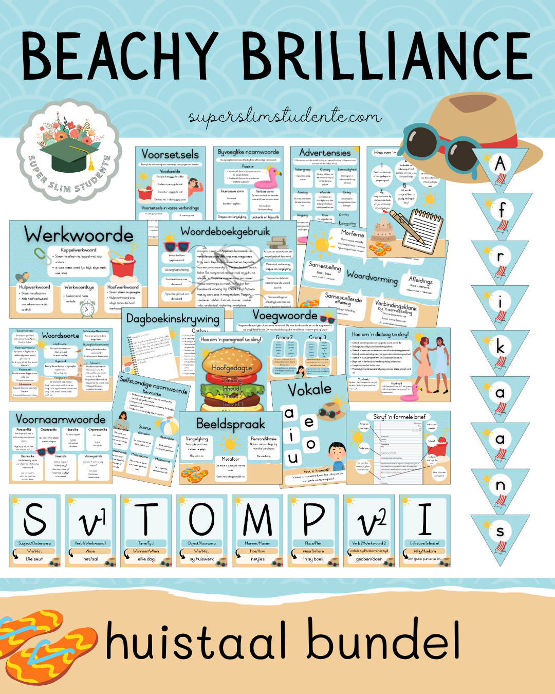 Beachy Brilliance Theme / Afrikaans Huistaal Bundel