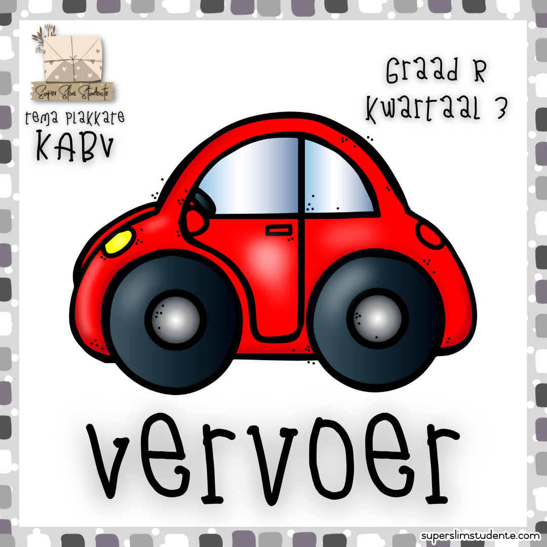 Transport (CAPS GRADE R / TERM 3 / LIFE SKILLS)