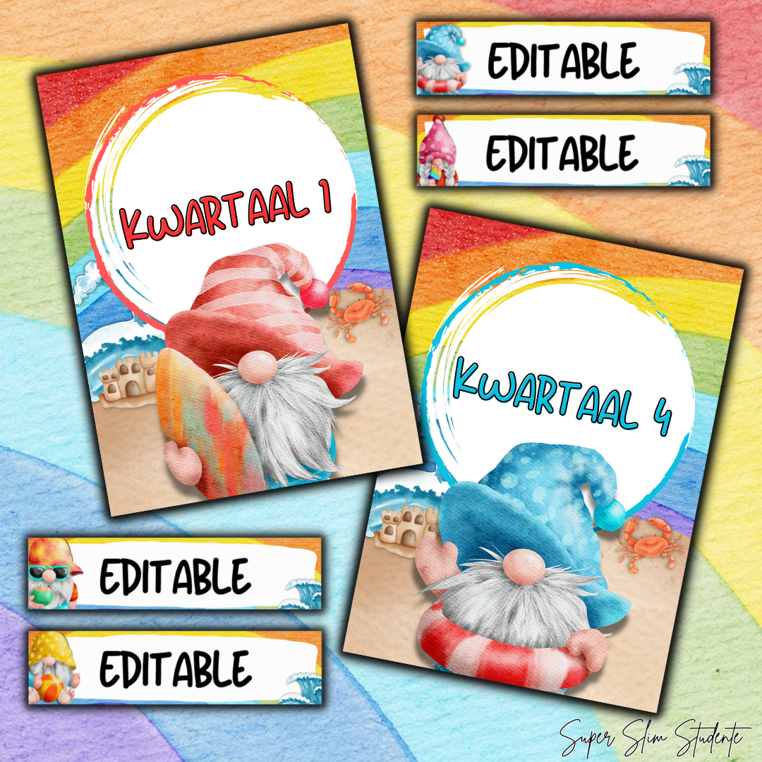 Reenboog Surf Dwergie Klaskamertema (Afrikaans HL/FAL Weergawe)