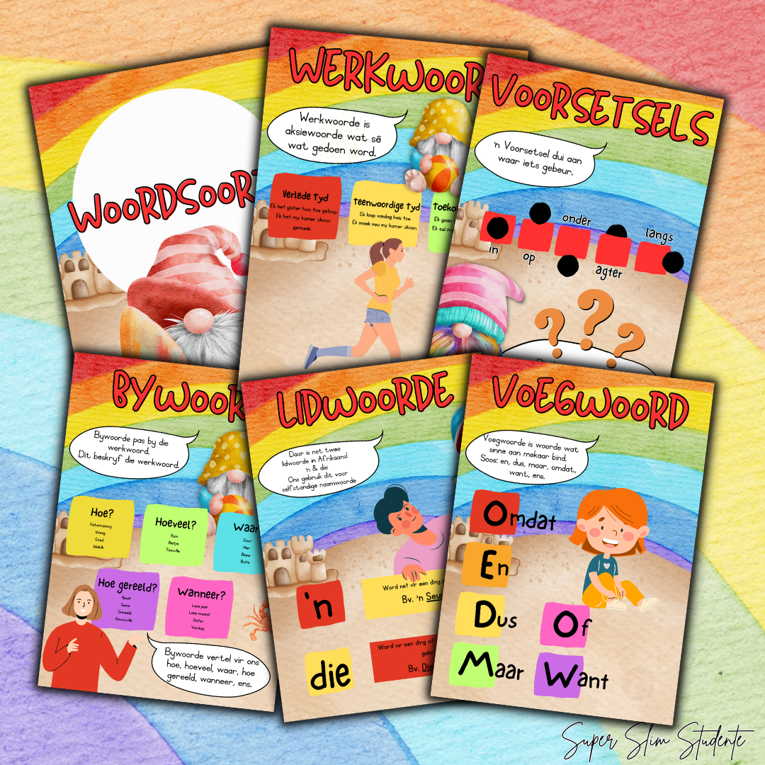 Reenboog Surf Dwergie Klaskamertema (Afrikaans HL/FAL Weergawe)