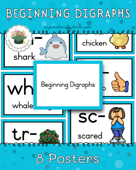 Beginning Digraphs sh, ch, wh, th, tr, sk, sc