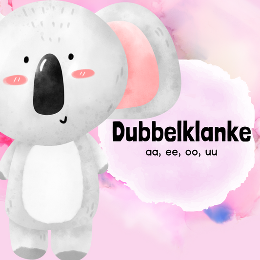 Dubbelklanke aa, ee, oo, uu