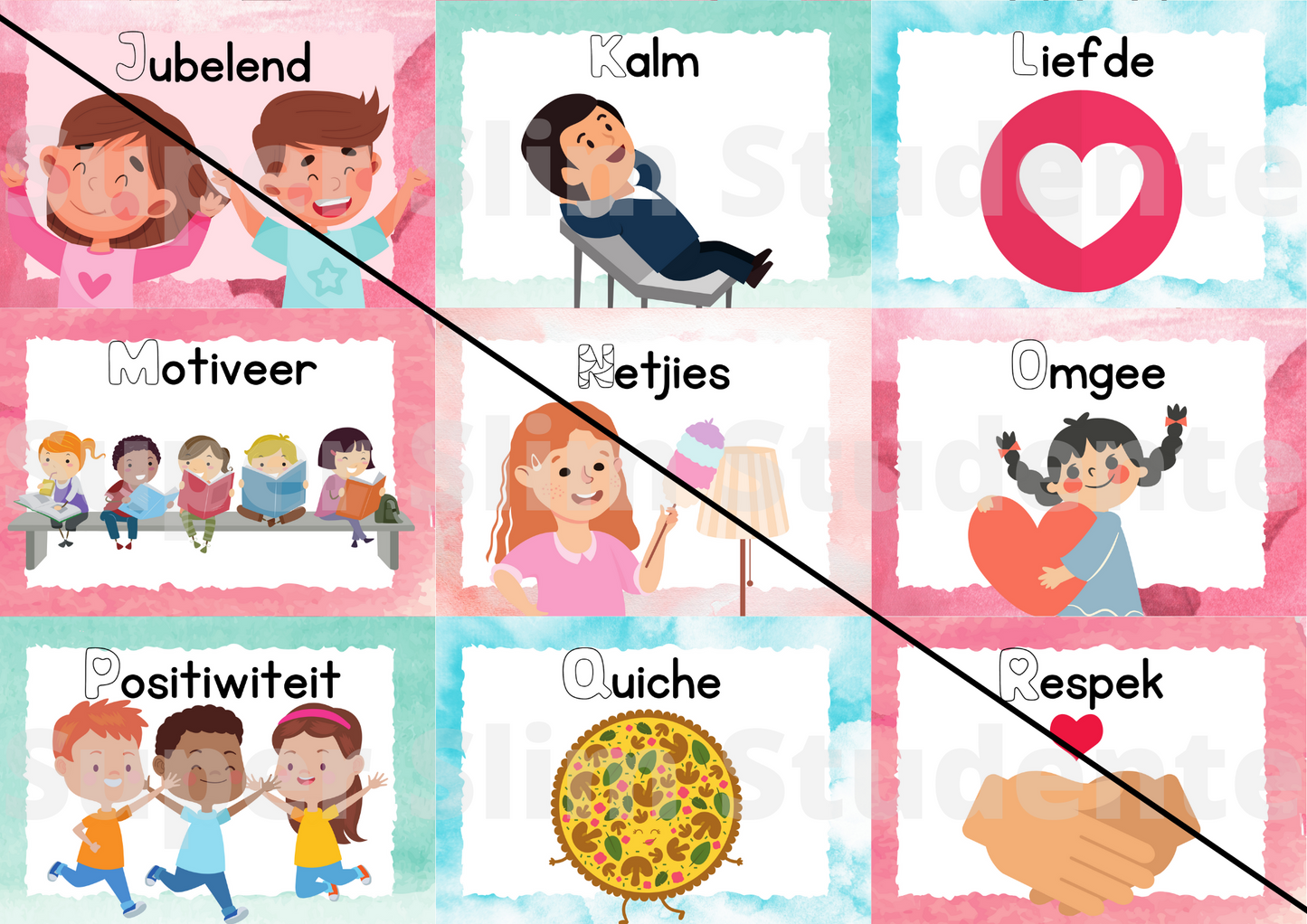 Die bemoedigende alfabet