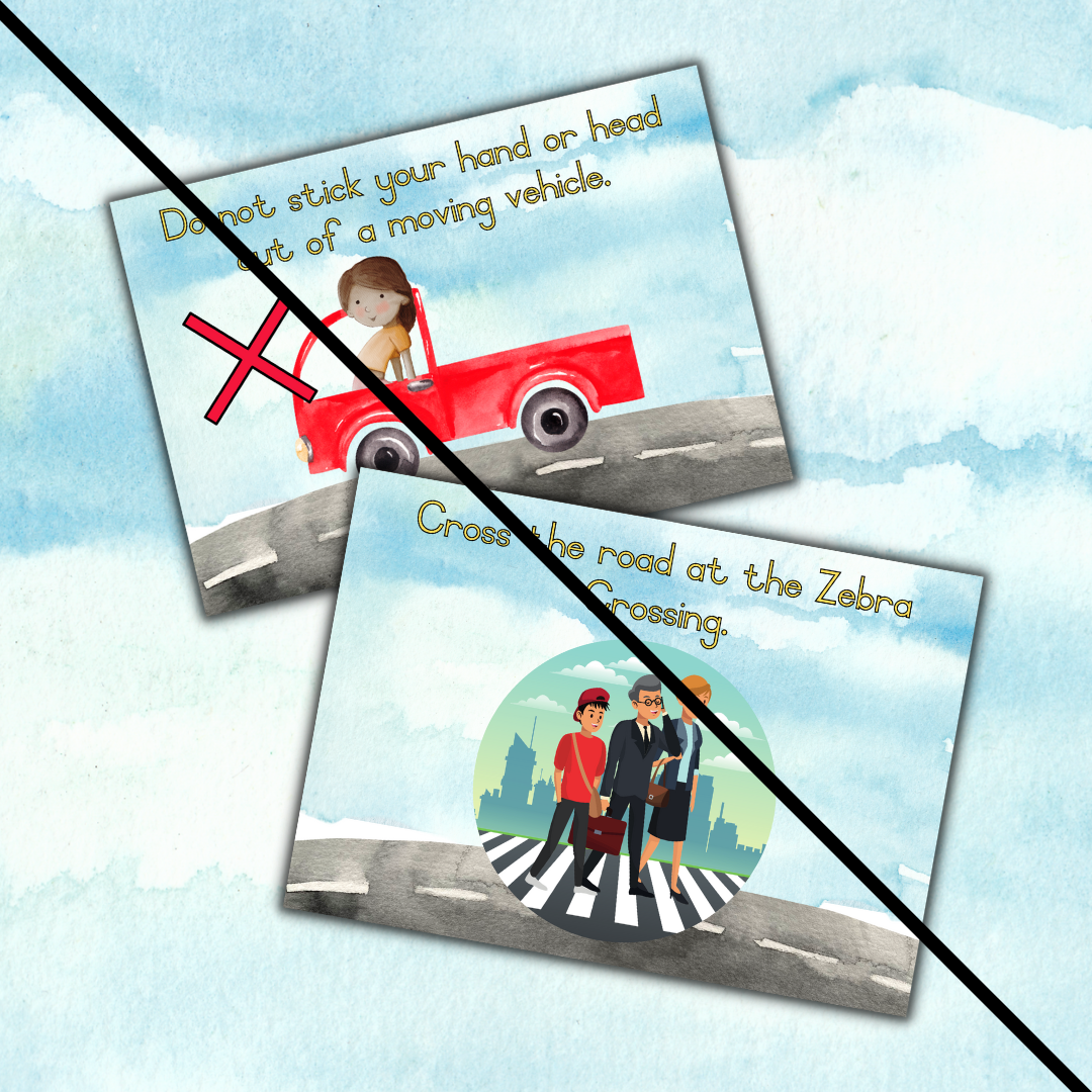 Road safety theme posters