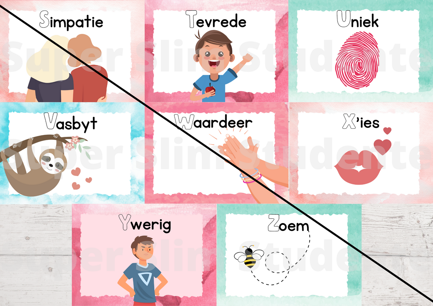 Die bemoedigende alfabet