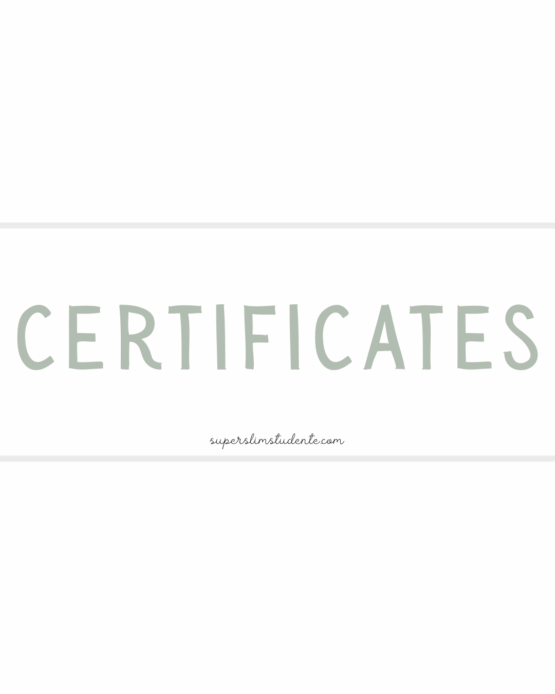 Certificates