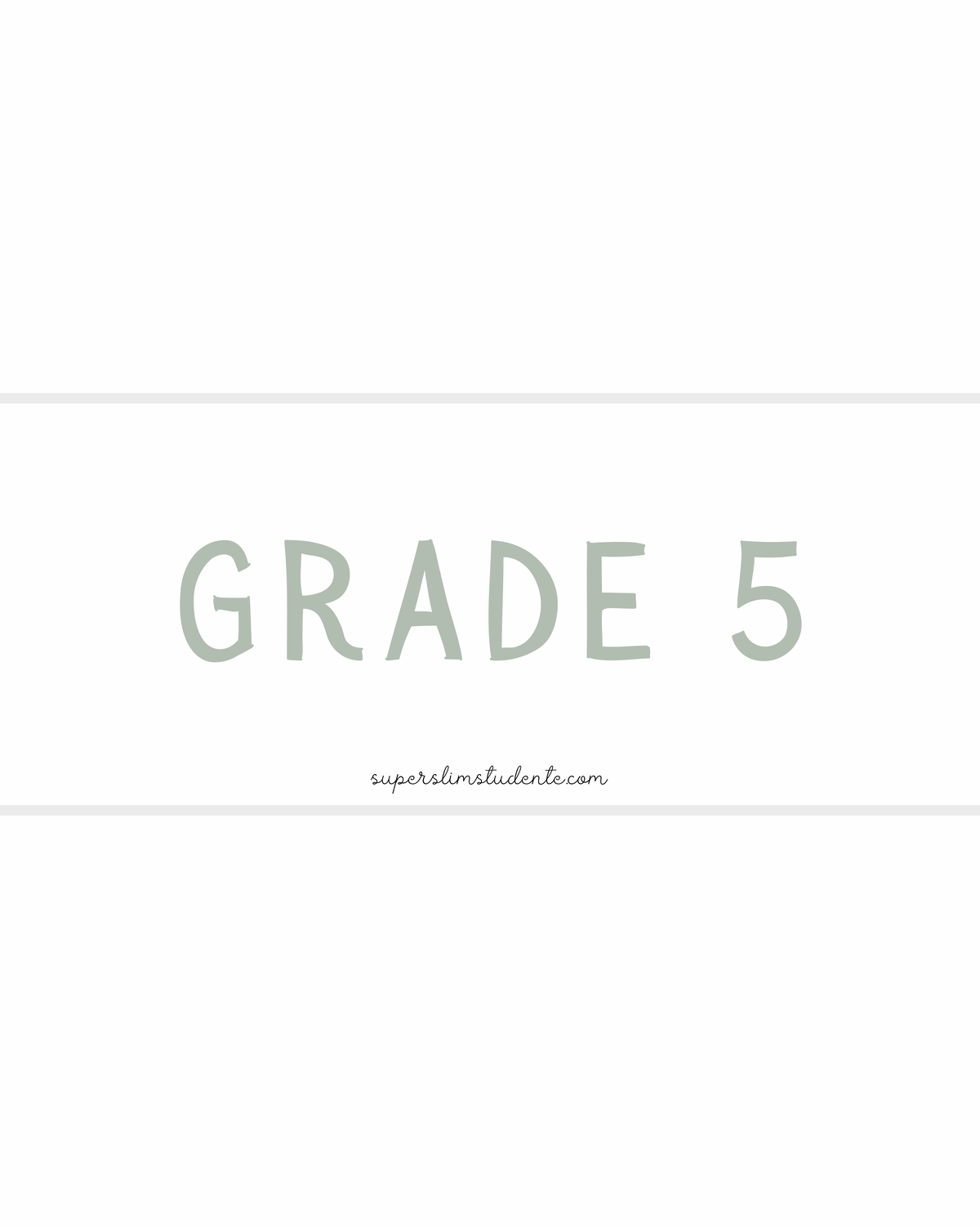 Grade 5 Workbooks