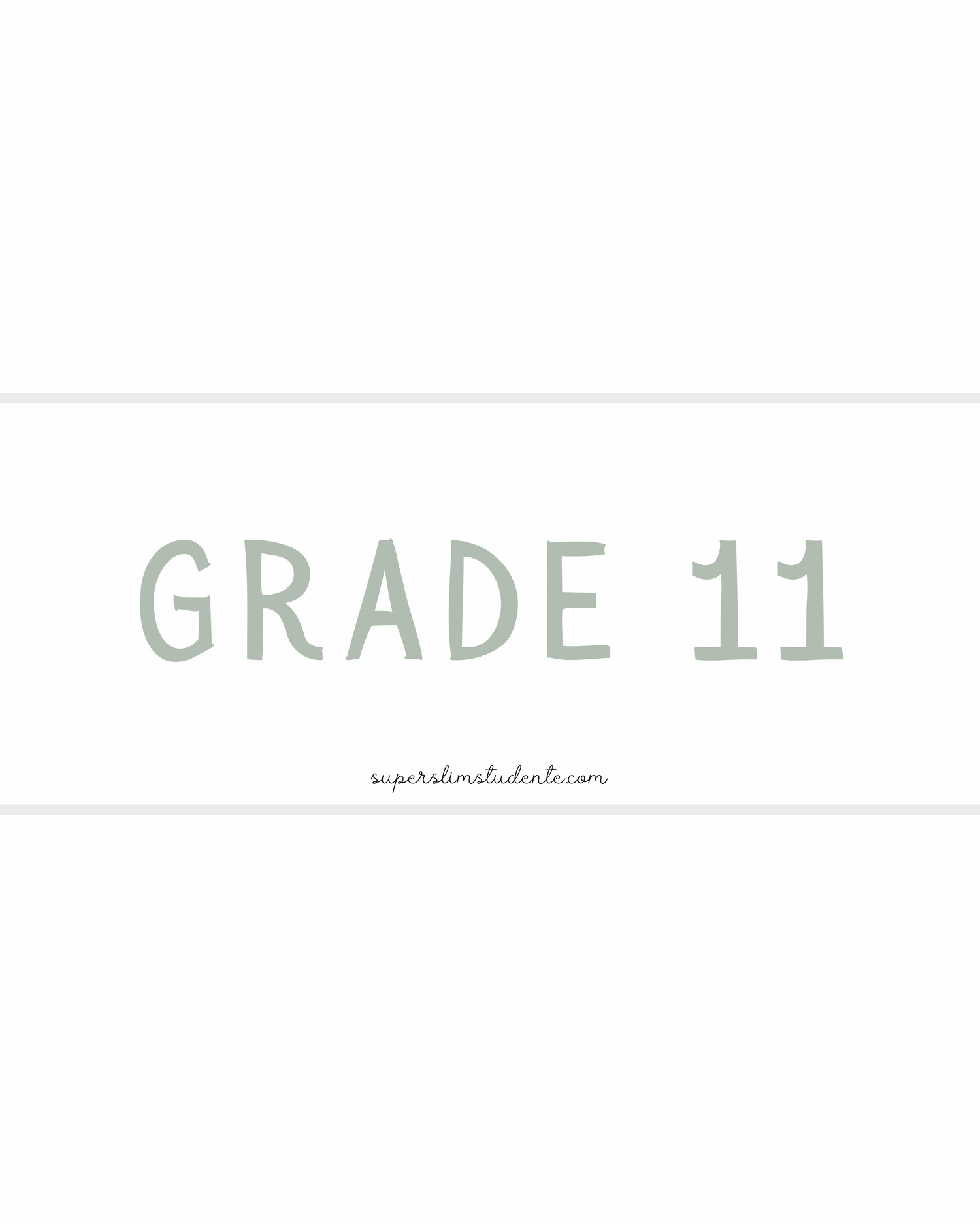 Grade 11 Workbooks