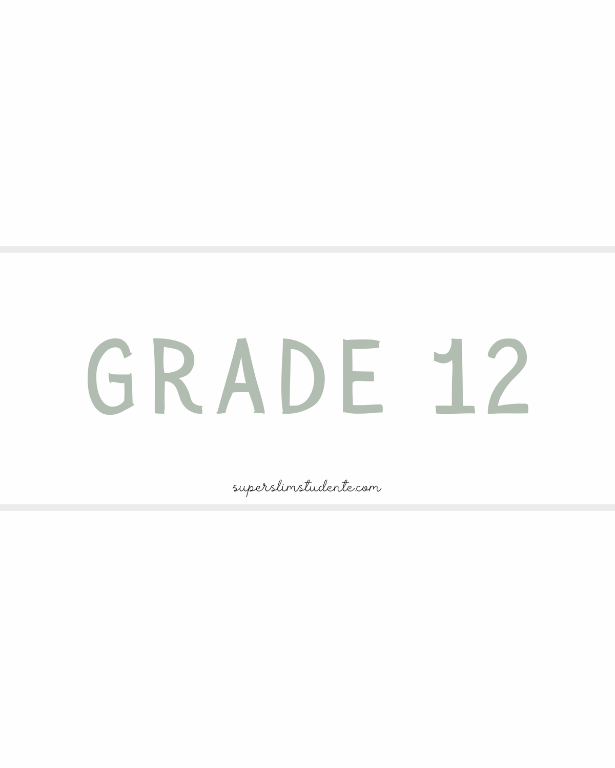 Grade 12 Workbooks