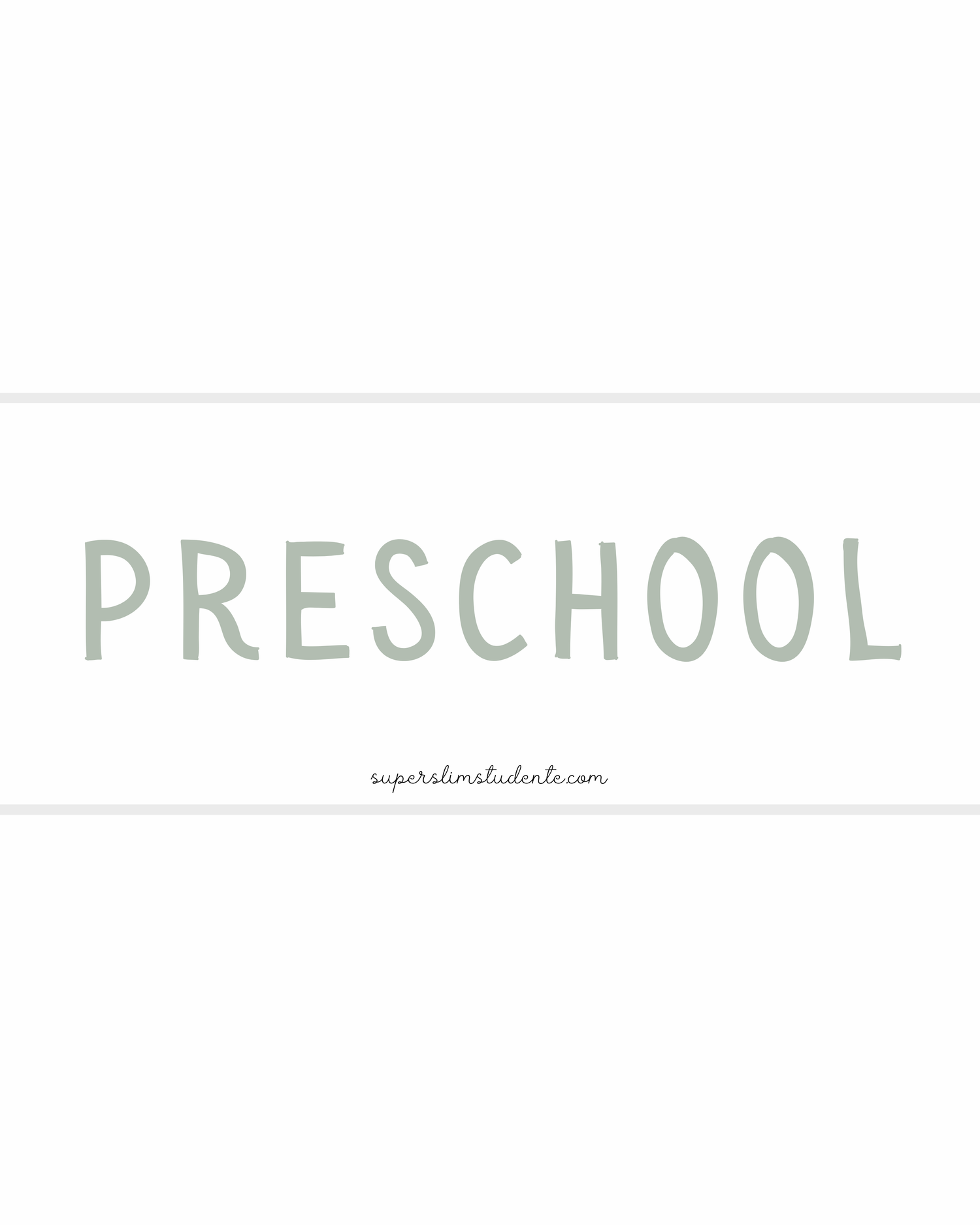Preschool Workbooks