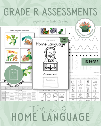 Grade R Term 3: Home Language Assessments [Choose Language]