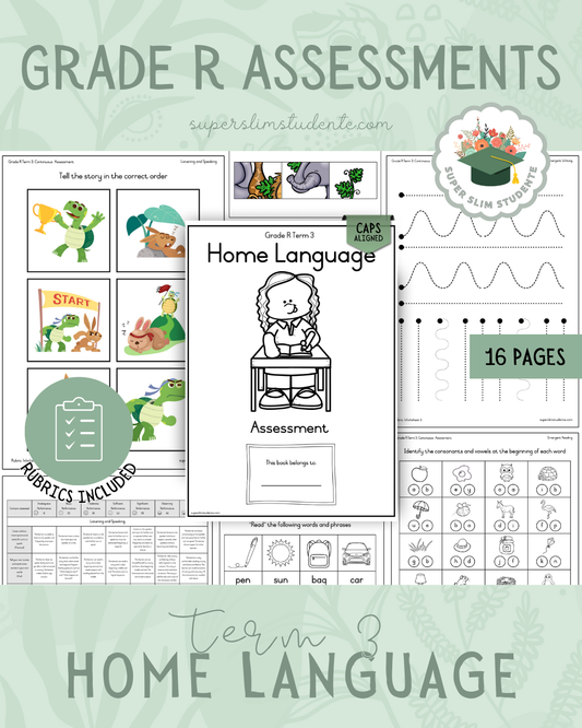Grade R Term 3: Home Language Assessments [Choose Language]