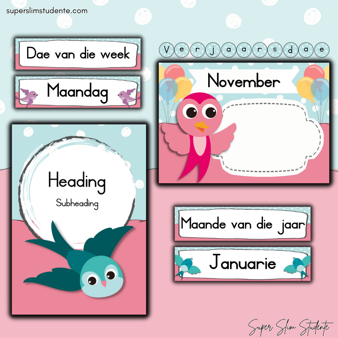 Bird Classroom Theme (Preschool)