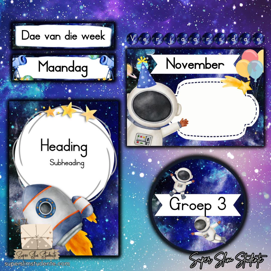 Space Classroom Theme (Foundation Phase)