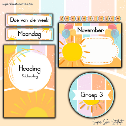 Hello Sunshine Classroom Theme (Foundation Phase)