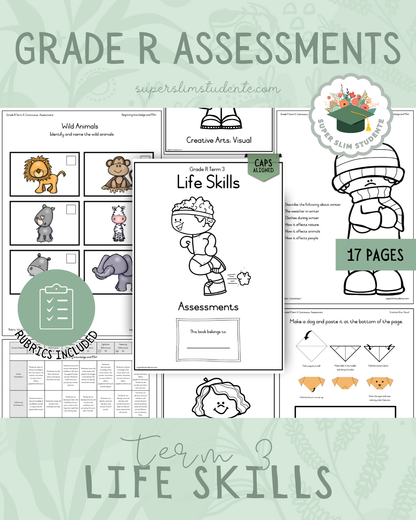 Grade R Term 3: Life Skills Assessments [Choose Language]