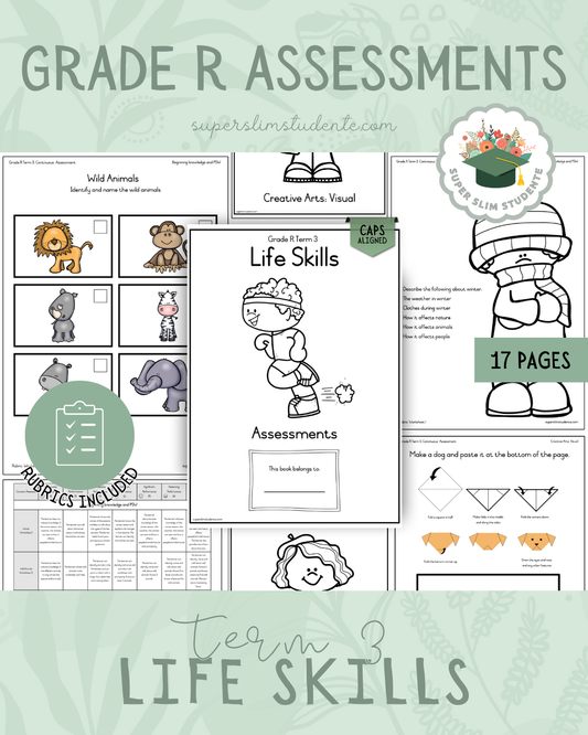 Grade R Term 3: Life Skills Assessments [Choose Language]