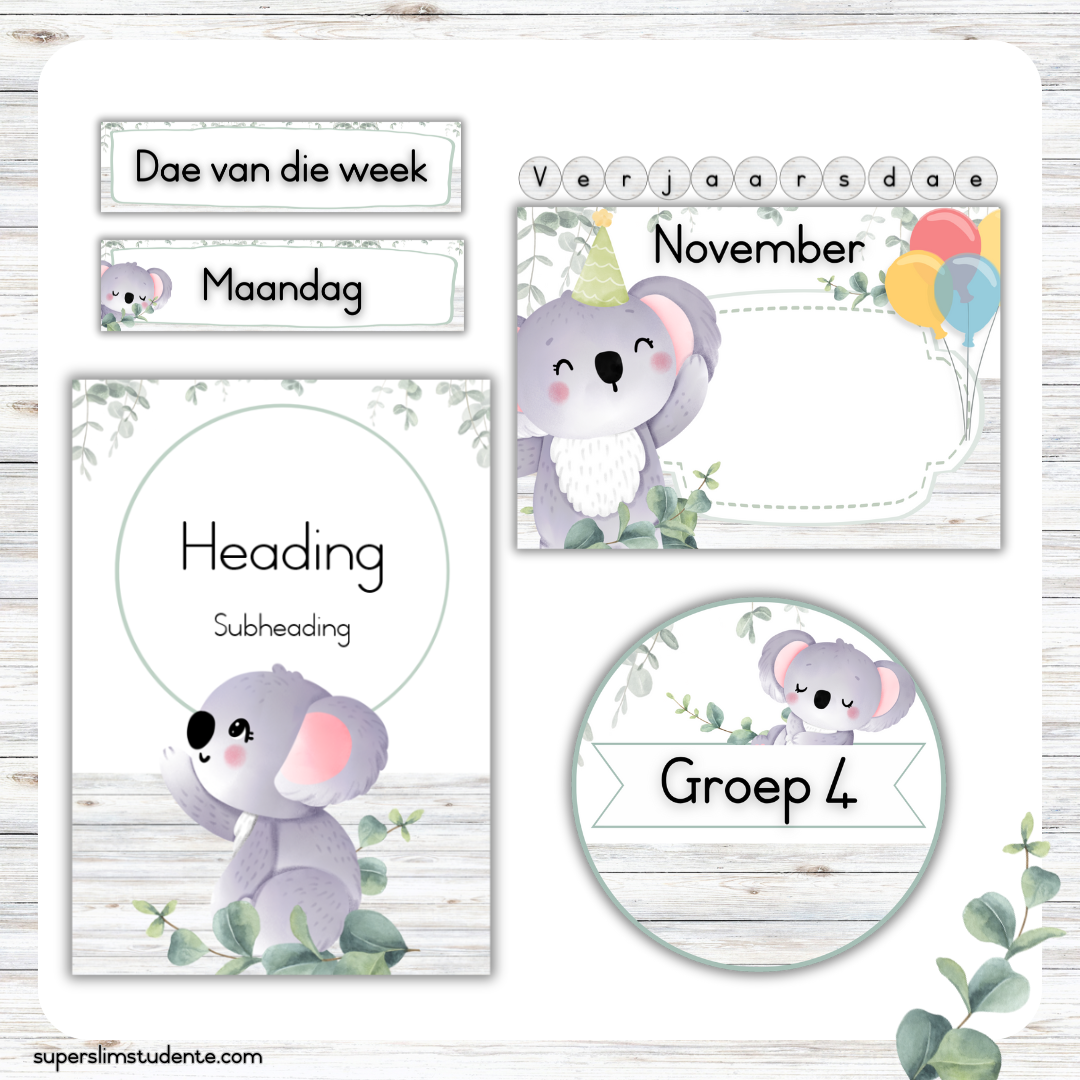 Koala Classroom Theme (Foundation Phase)