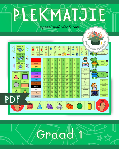 Grade 1 Placemat [Choose Language]