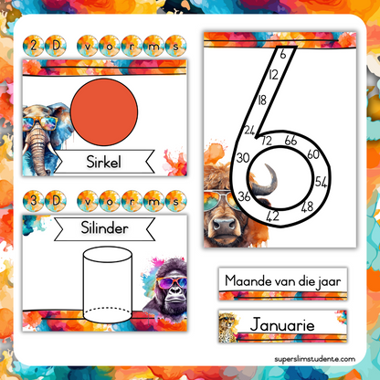 Bright Animals Classroom Theme (Foundation Phase)