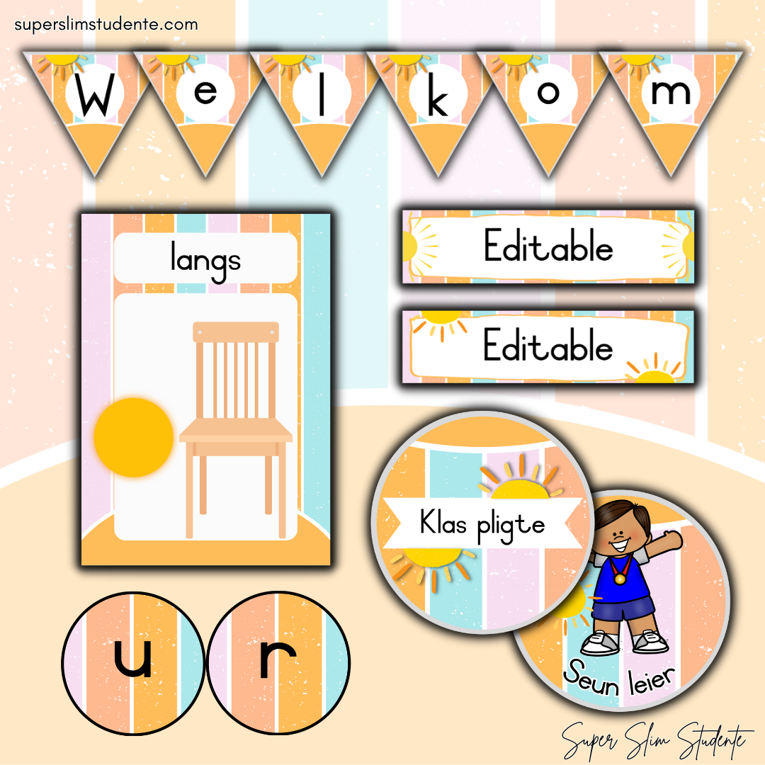 Hello Sunshine Classroom Theme (Foundation Phase)