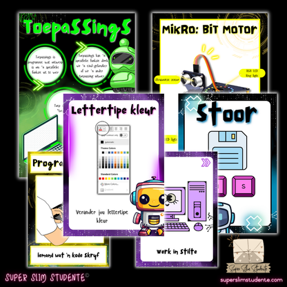 Robotics & Coding Classroom Theme Neon