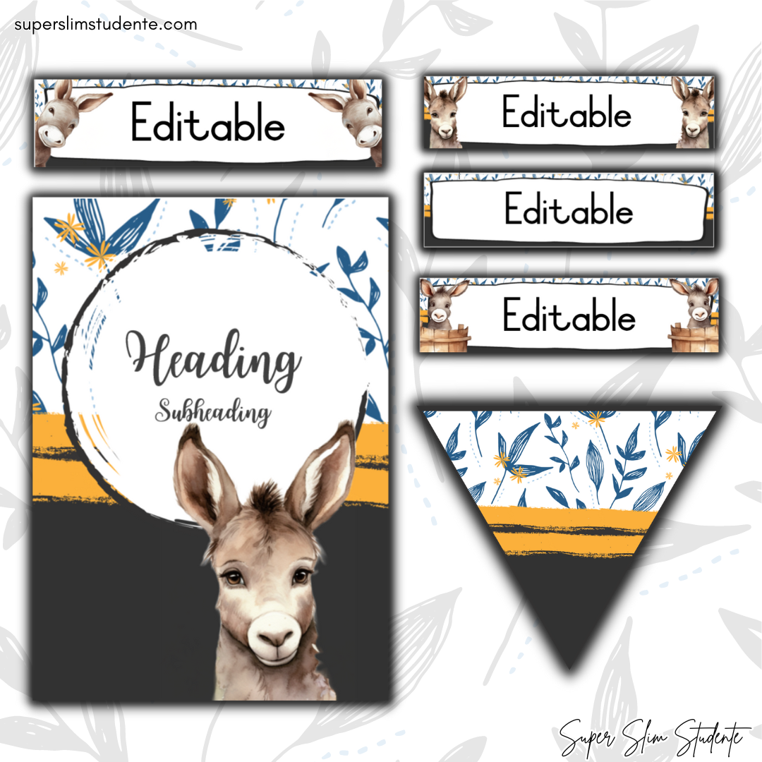 Donkey Classroom Theme (English HL/FAL Version)