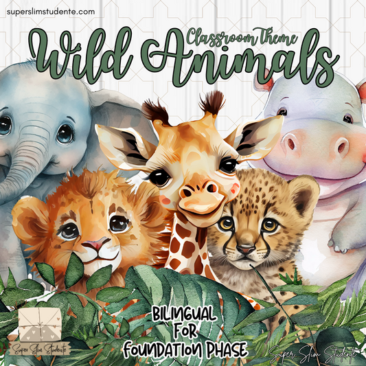 Wild Animals Classroom Theme (Bilingual Foundation Phase)