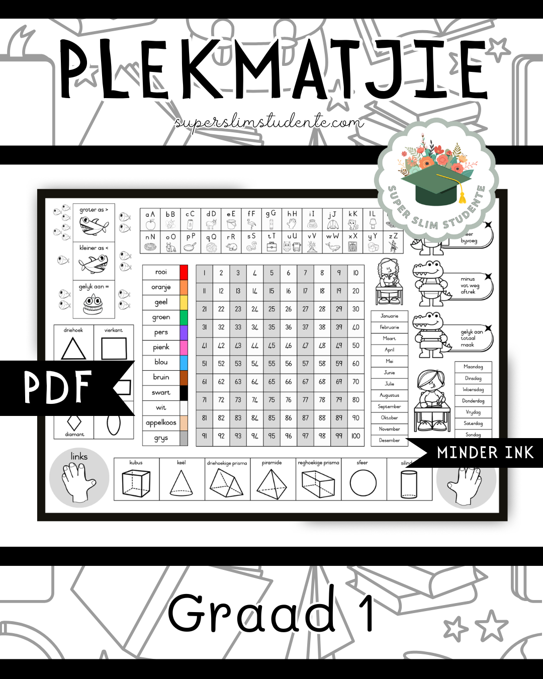 Grade 1 Placemat [Choose Language]