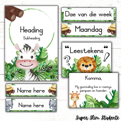 Safari Classroom Theme (Foundation Phase)