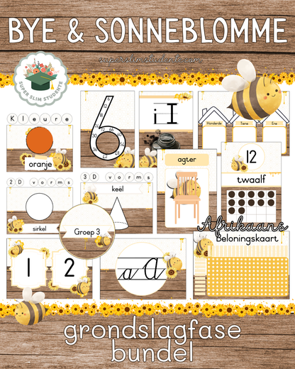 Bees and Sunflowers Theme / Foundation Phase Bundle  [Choose Language]