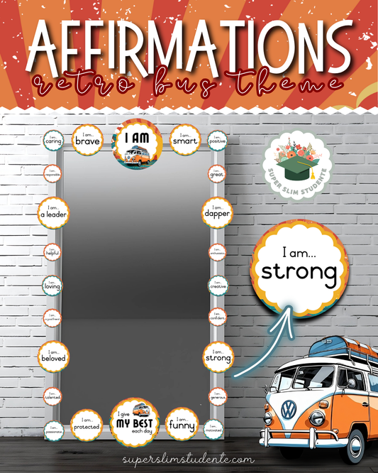 Affirmations: Retro Bus Theme [Choose Language]