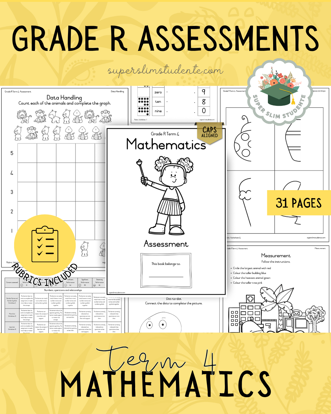 Grade R Term 4: Mathematics Assessments [Choose Language]