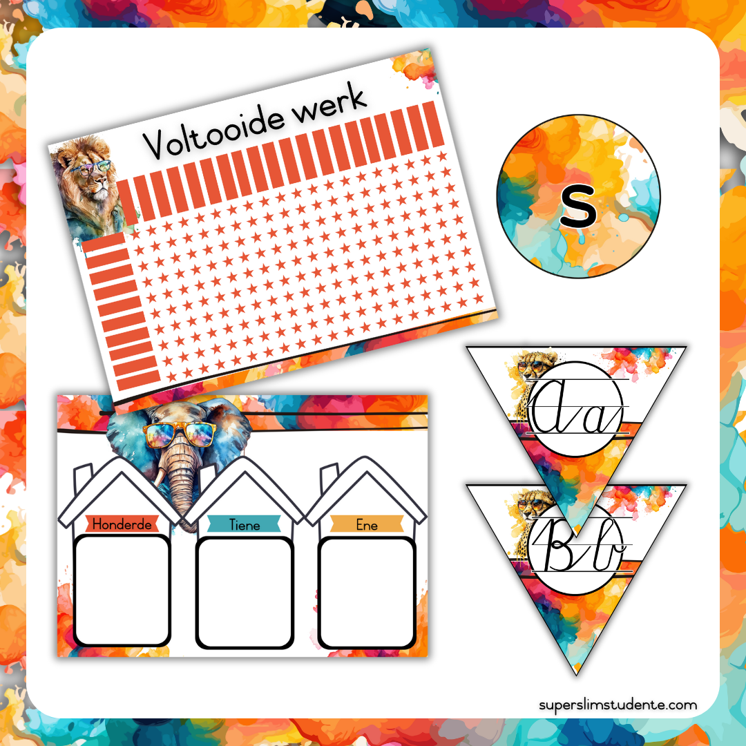 Bright Animals Classroom Theme (Foundation Phase)