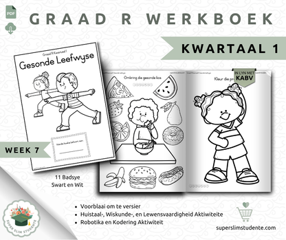 Gr. R Term 1 Workbook: Healthy Living [Choose Language]
