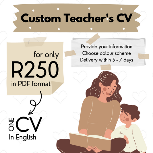 Custom Teacher's CV