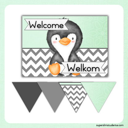 Mint Penguin Classroom Theme (Foundation Phase)