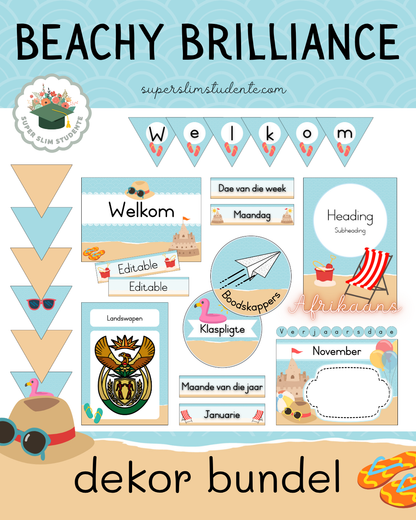 Beachy Brilliance Theme / Decor Bundle [Choose Language]