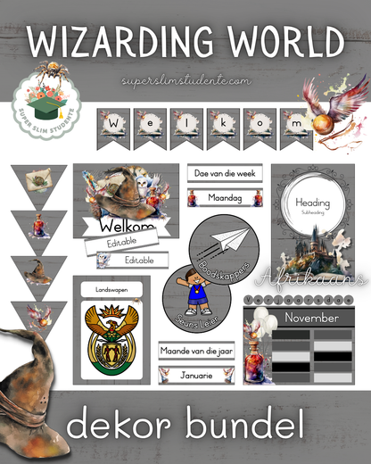 Wizarding World Theme / Decor Bundle [Choose Language]