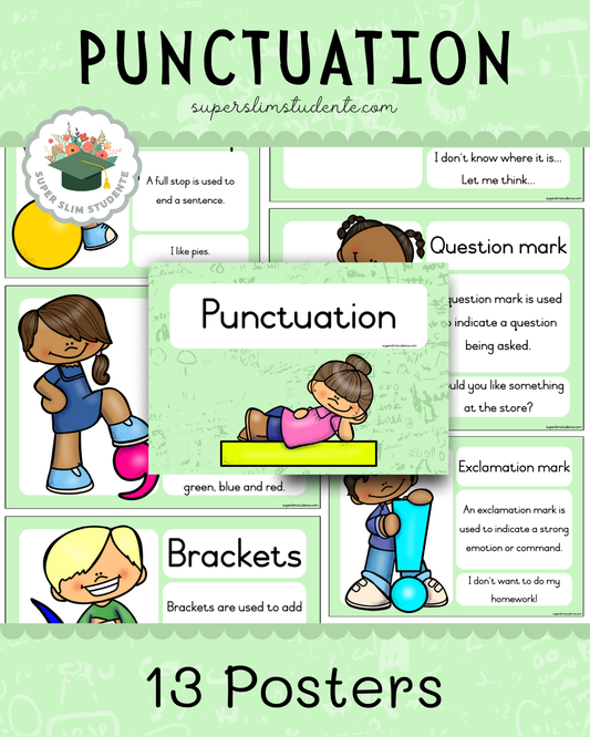 Punctuation Posters [Choose Language]