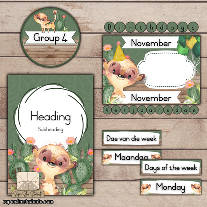 Meerkat Classroom Theme (Foundation Phase)