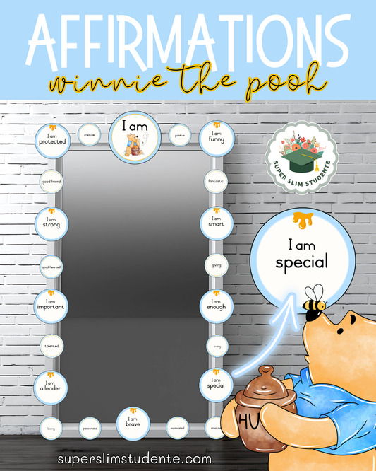 Affirmations: Winnie The Pooh Theme [Choose Language]