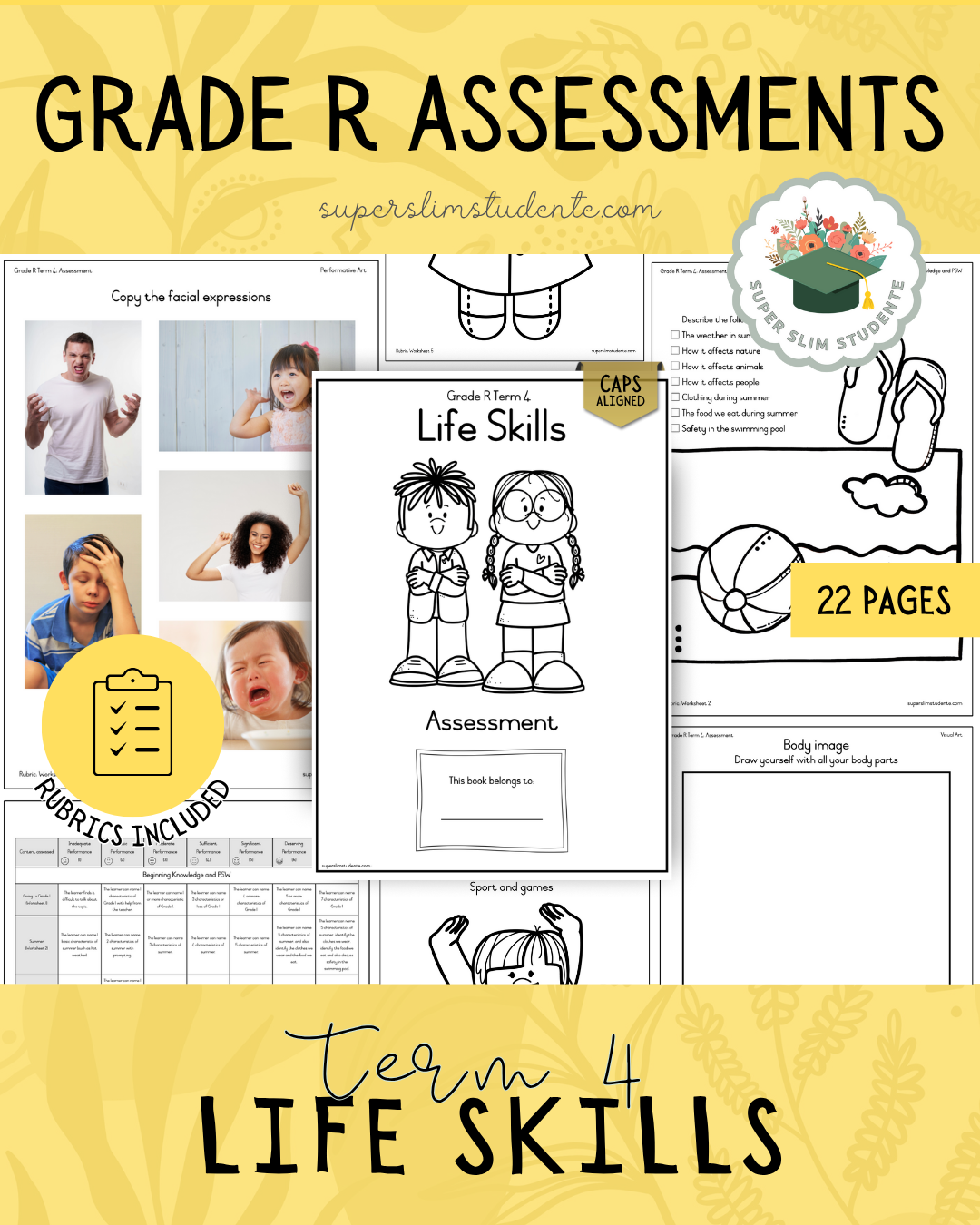 Grade R Term 4: Life Skills Assessments [Choose Language]
