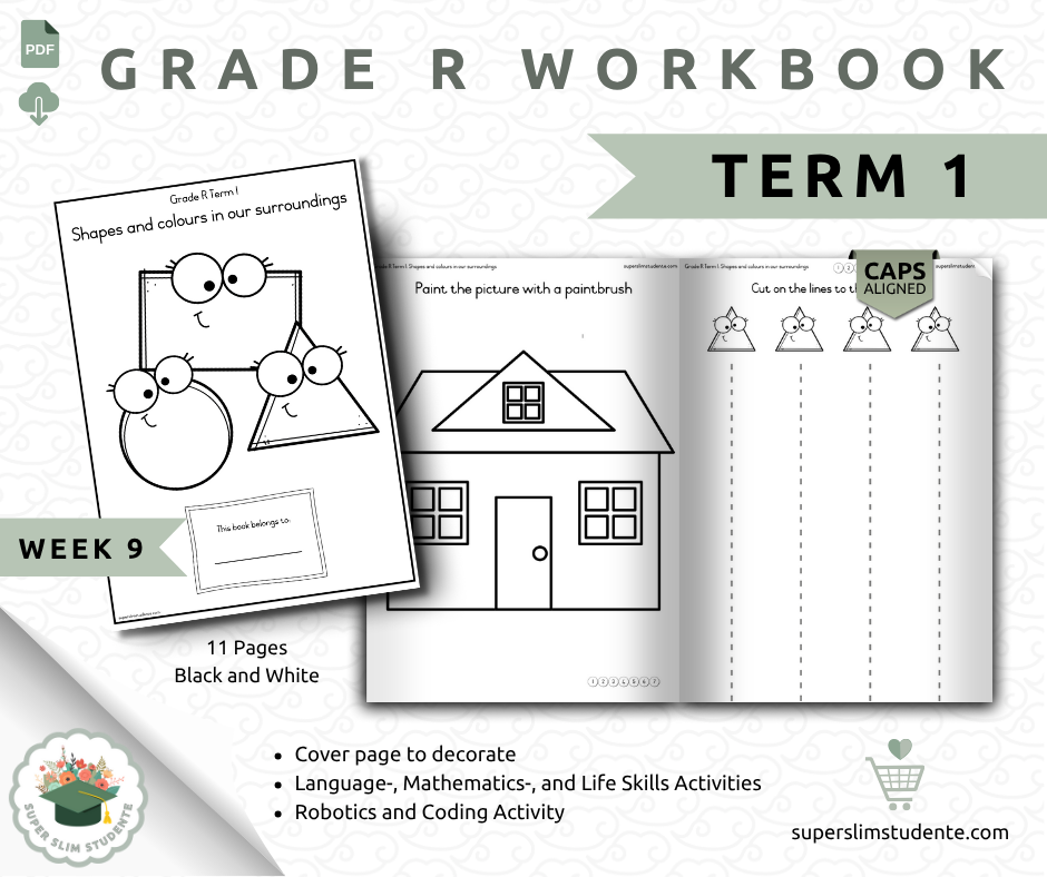 Gr. R Term 1 Workbook: Shapes and Colours Around Us [Choose Language]