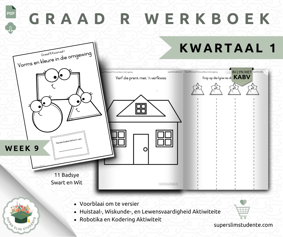 Gr. R Term 1 Workbook: Shapes and Colours Around Us [Choose Language]