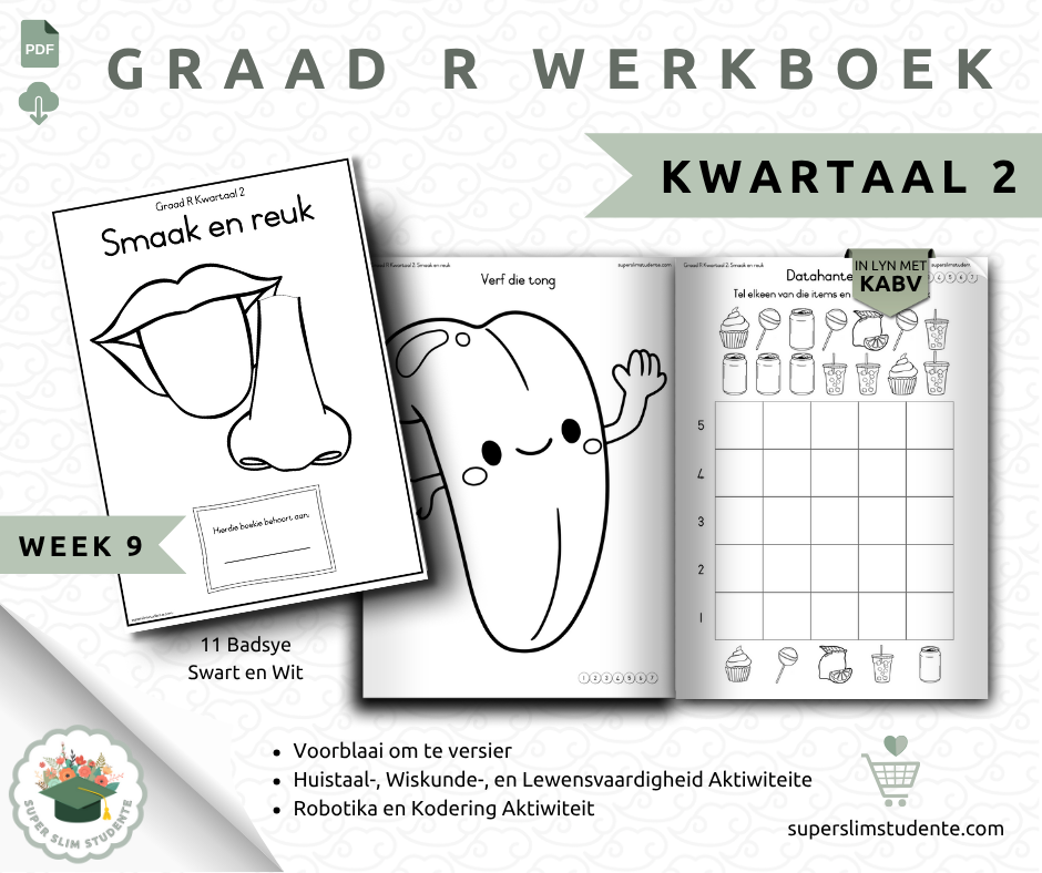 Gr. R Term 2 Workbook: Taste & Smell [Choose Language]