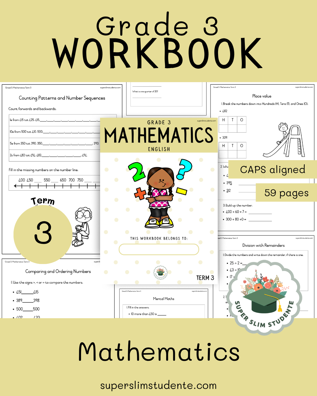 Gr. 3 Workbook: Mathematics [Term 3]
